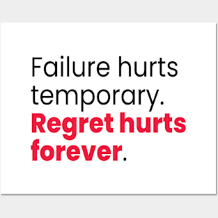 Failure and regret Posters and Art